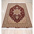 Handwoven 3-meter rug with Harris copper design, crafted in Tabriz weave, perfect for adding warmth and style to living spaces.