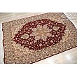 Handwoven 3-meter rug with Harris copper design, crafted in Tabriz weave, perfect for adding warmth and style to living spaces.