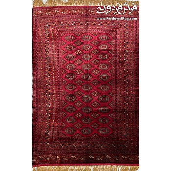 Handwoven rug, one and a half meters, pure silk, masterpiece of Khorasan