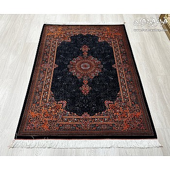 Handwoven Carpet 3-meter Pure Silk Armi Design Qom Weave