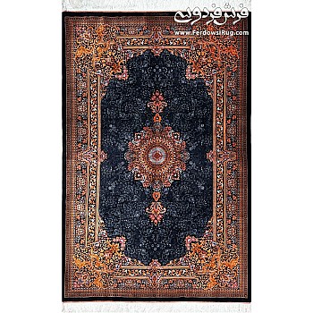 Handwoven Carpet 3-meter Pure Silk Armi Design Qom Weave