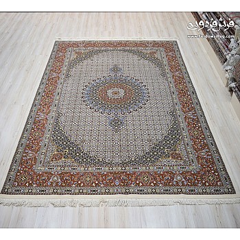 جفت فرش دستباف ۶ متری ریزماهی مود بافت بیرجند