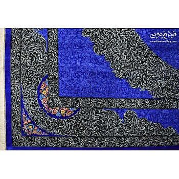 فرش دستباف 6متری تمام ابریشم مدرن بافت قم  