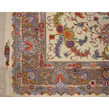 فرش دستباف 6 متری جفت طرح افشان گل آمریکایی مشهد