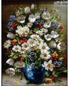 hand made tableau carpet  flowers design tabriz,iran
