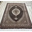 Handwoven 3-meter rug with intricate fine fish design, inspired by Kamal-ol-Molk artistry, crafted in traditional Tabriz weave.