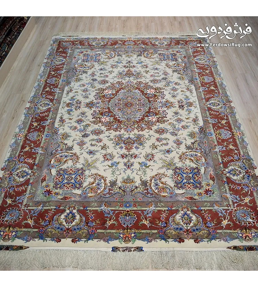 Handmade rug,6 meters in size,made in Iran with Khatibi design
