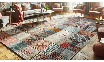 Vintage and Patchwork Rugs in Modern Decor
