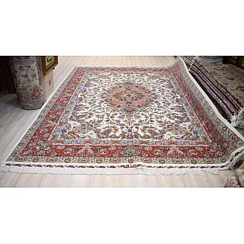 Handwoven 12-meter carpet pair, Khatibi design, woven in Khorasan