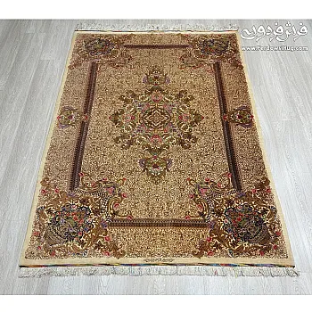 فرش دستباف قالیچه تمام ابریشم طرح علیزاده بافت قم