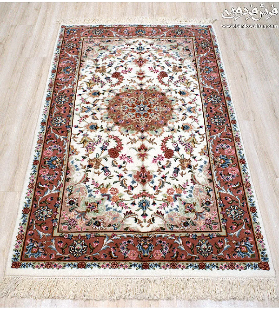 Handmade Iranian rug, 3 meters in size, featuring intricate Shojaee design, perfect for living rooms or traditional decor.