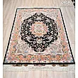 Handmade Tabriz rug, 3 meters, featuring intricate Khatibi design, perfect for elegant home decor and traditional aesthetics.