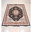 Handmade Tabriz rug, 3 meters, featuring intricate Khatibi design, perfect for elegant home decor and traditional aesthetics.