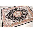 Handmade Tabriz rug, 3 meters, featuring intricate Khatibi design, perfect for elegant home decor and traditional aesthetics.