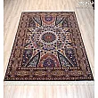 Handwoven 3-meter rug with intricate dome design, Tabriz weave, durable and elegant, perfect for living rooms or dining areas.