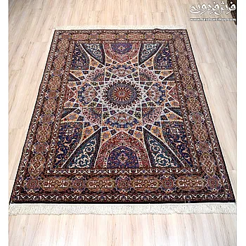 Handwoven Carpet 3-meter Rug Dome Design Tabriz Weave