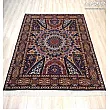 Handwoven 3-meter rug with intricate dome design, Tabriz weave, durable and elegant, perfect for living rooms or dining areas.