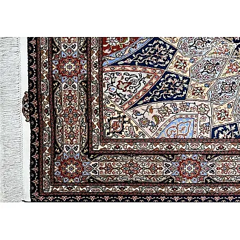 فرش دستباف قالیچه 3 متری جفت طرح گنبد بافت تبریز