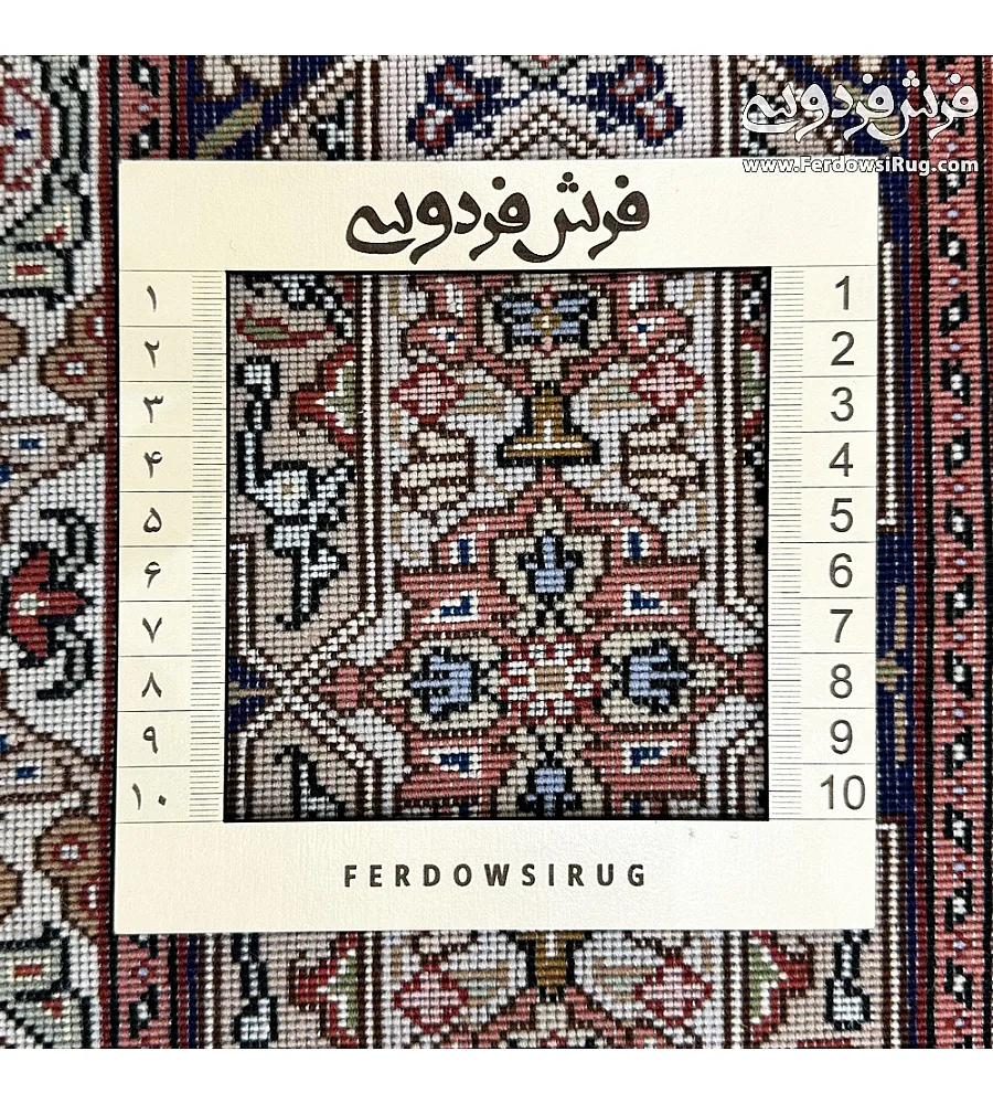Handmade Tabriz rug, 3 meters, featuring intricate Gonbad design; perfect for living rooms or offices; elegant craftsmanship.