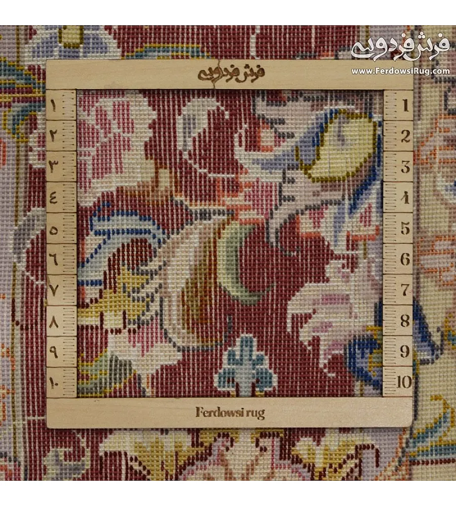 Handwoven 3-meter rug with intricate Alia design, crafted using traditional Tabriz weaving techniques, perfect for living spaces.