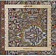 Handwoven 3-meter Tabriz rug with Kamal-ol-Molk design, navy blue color, intricate Persian patterns, premium wool quality.
