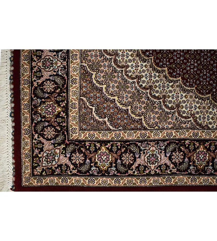 Handmade Tabriz rug, 3 meters, featuring Rizmahi Kamalolmolk design, crafted with intricate patterns and premium quality.