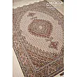 Handmade Tabriz rug, 3 meters, featuring intricate Rizmahi Kamalolmolk design, perfect for luxurious home decor.