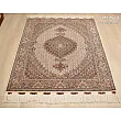 Handmade Tabriz rug, 3 meters, featuring intricate Rizmahi Kamalolmolk design, perfect for luxurious home decor.
