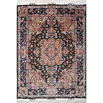 Handwoven Carpet Pair of 3-meter Rugs Salar Design Tabriz Weave