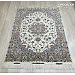 Hand-woven 3-meter Alizadeh design rug, Mashhad weaving, Persian carpet, durable and elegant home decor piece for living rooms.