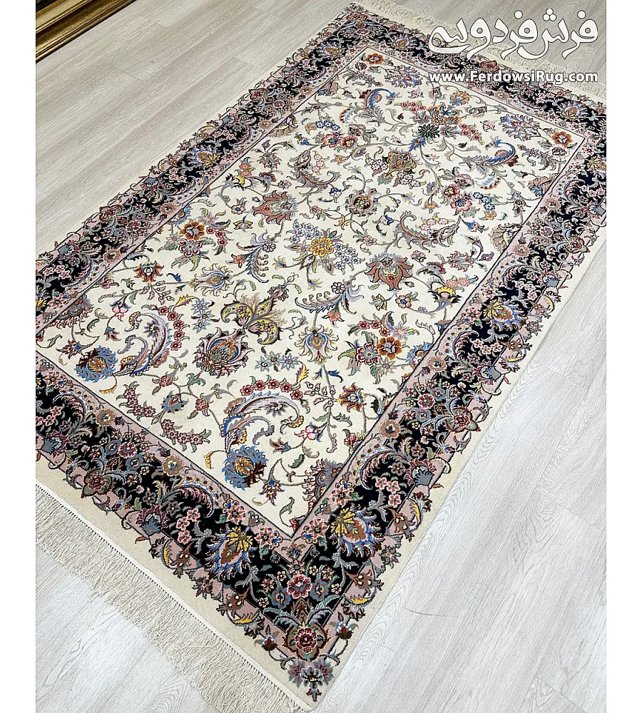 Handwoven 3-meter Afshan design carpet crafted in Tabriz, premium Persian rug with intricate patterns and timeless elegance