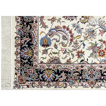 Hand-woven carpet 4-meter Afshan design Mashhad weaving