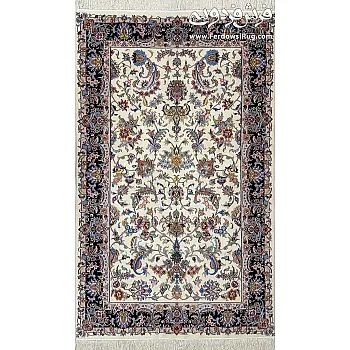 Hand-woven carpet 4-meter Afshan design Mashhad weaving