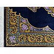Handmade Persian rug, 3 meters, pure silk with intricate Mosavi design, crafted in Iran; luxurious and elegant home decor piece.
