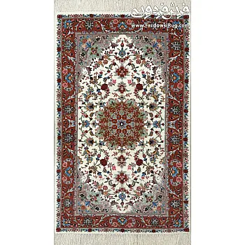 فرش دستباف قالیچه 3 متری نقشه علیا بافت کاشمر