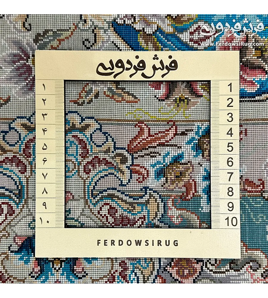 فرش دستباف قالیچه ۳ متری خطیبی بافت تبریز با طرح سنتی و رنگ های اصیل مناسب دکوراسیون کلاسیک