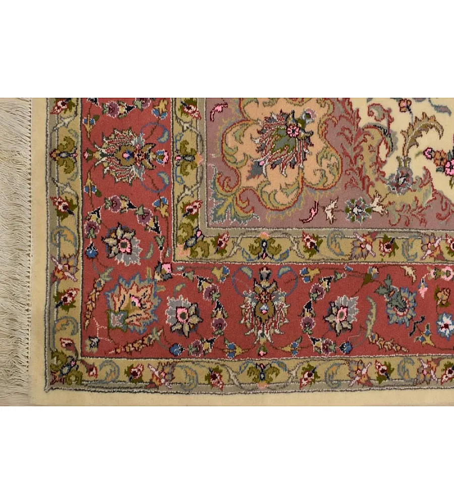 Handmade 6-meter Persian rug with intricate Shojaee design, crafted in Iran, perfect for elegant home decor.