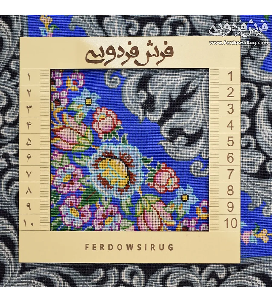 6-meter handmade carpet, all silk, modern Qom weave