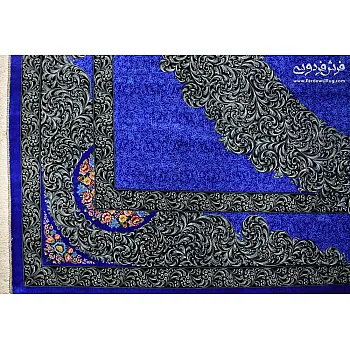فرش دستباف 6متری تمام ابریشم مدرن بافت قم  