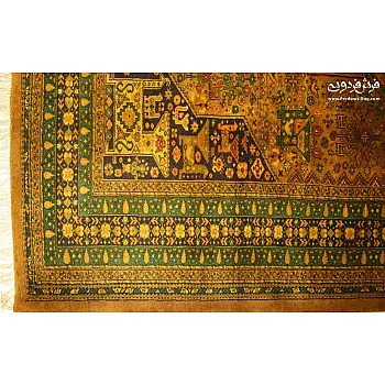 Handwoven 6-meter modern carpet, Bahar Zarin Khorasan design | Ferdowsi Carpet
