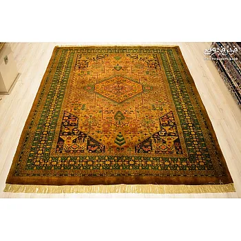 Handwoven 6-meter modern carpet, Bahar Zarin Khorasan design | Ferdowsi Carpet