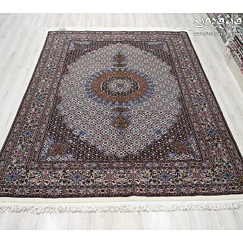 فرش دستباف 6 متری جفت طرح ریزماهی مود بیرجند