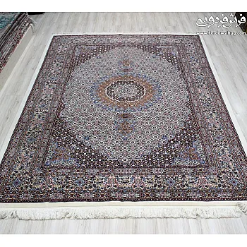 فرش دستباف 6 متری جفت طرح ریزماهی مود بیرجند