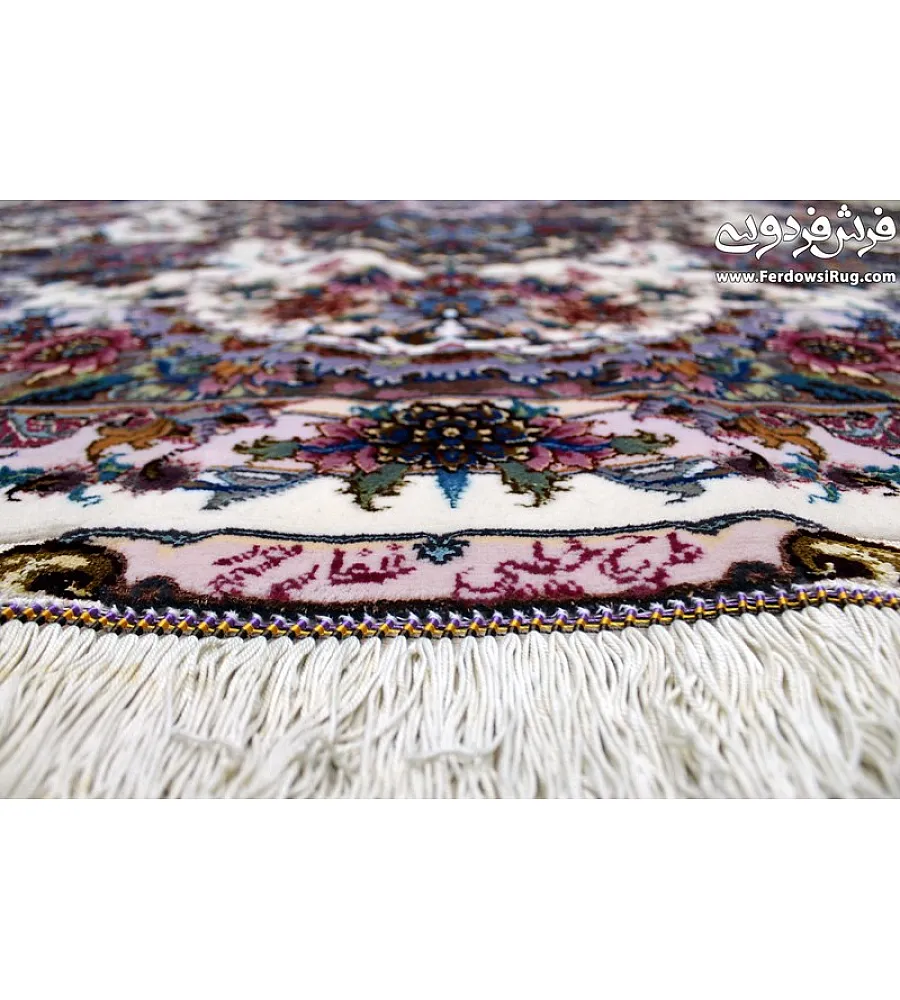 فرش دستباف تبریز مدل خطیبی 6 متری جفت، با کیفیت بالا، مناسب دکوراسیون کلاسیک، ساخته شده از مواد طبیعی و طراحی اصیل ایرانی