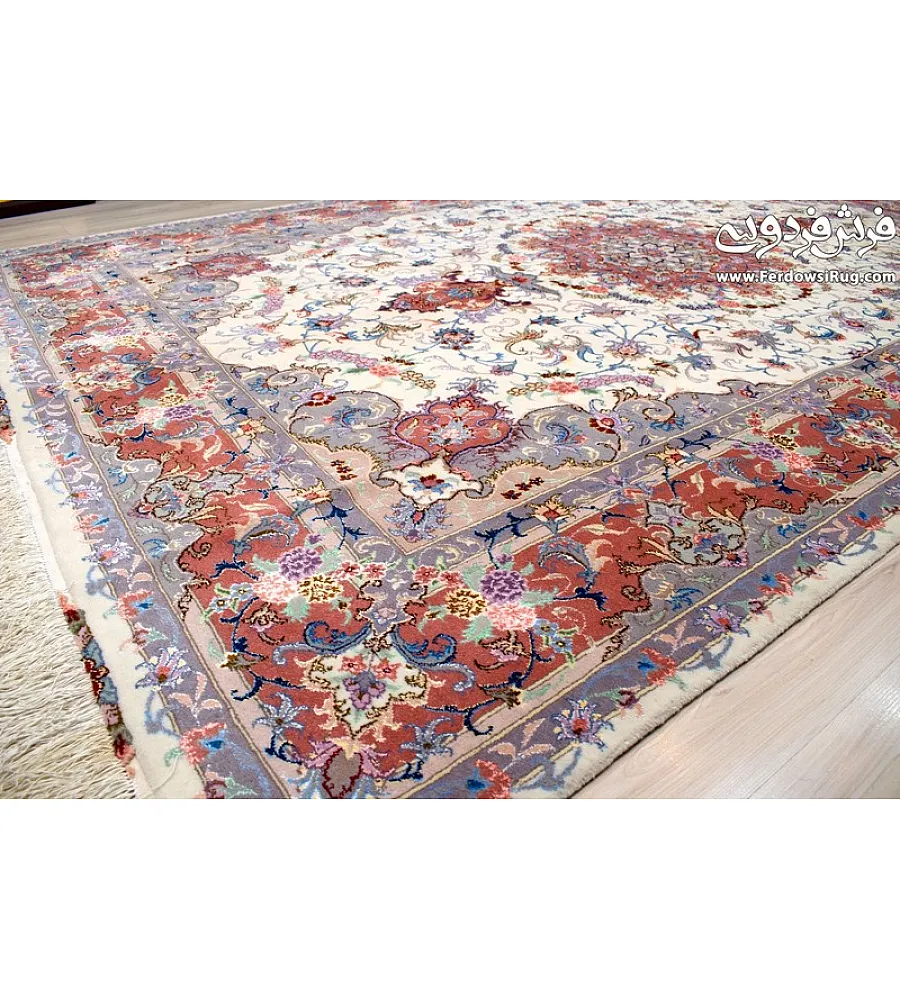 Handmade 6-meter Persian rug with intricate Alizadeh design, crafted in Iran using premium materials for timeless elegance.