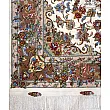 Handwoven 6-meter cream Mashhad carpet pair featuring intricate Khatibi design, perfect for luxurious interiors.