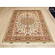 Handwoven modern design carpet, 6-meter Tabriz weave, intricate patterns, durable material, ideal for living rooms or offices.