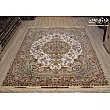 Handmade 6-meter Tabriz rug with intricate Khatibi design, perfect for living rooms or offices, crafted with premium quality materials.