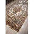 Handmade 6-meter Tabriz rug with intricate Khatibi design, perfect for living rooms or offices, crafted with premium quality materials.