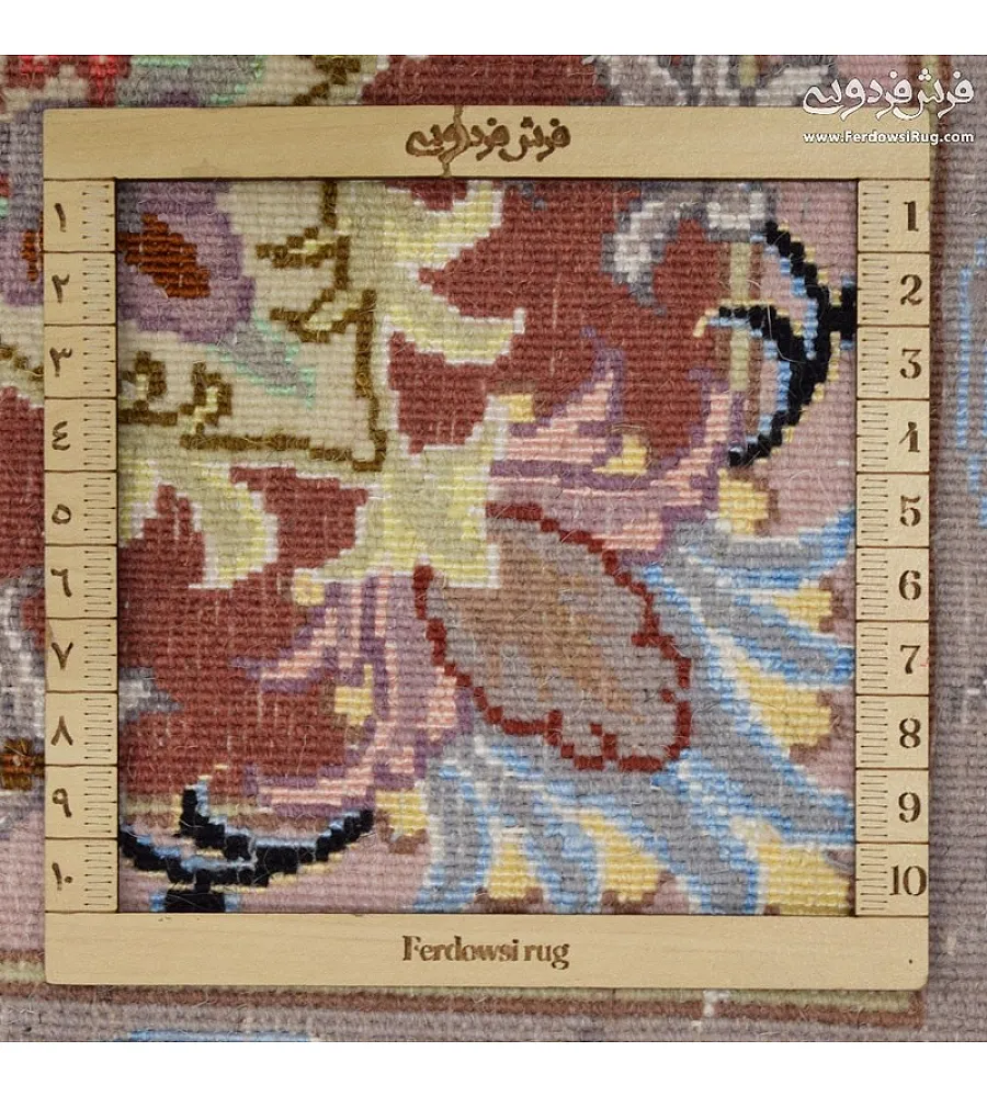 فرش دستباف 6 متری جفت طرح علیزاده مشهد با رنگ های سنتی و کیفیت بالا مناسب دکوراسیون کلاسیک در منزل